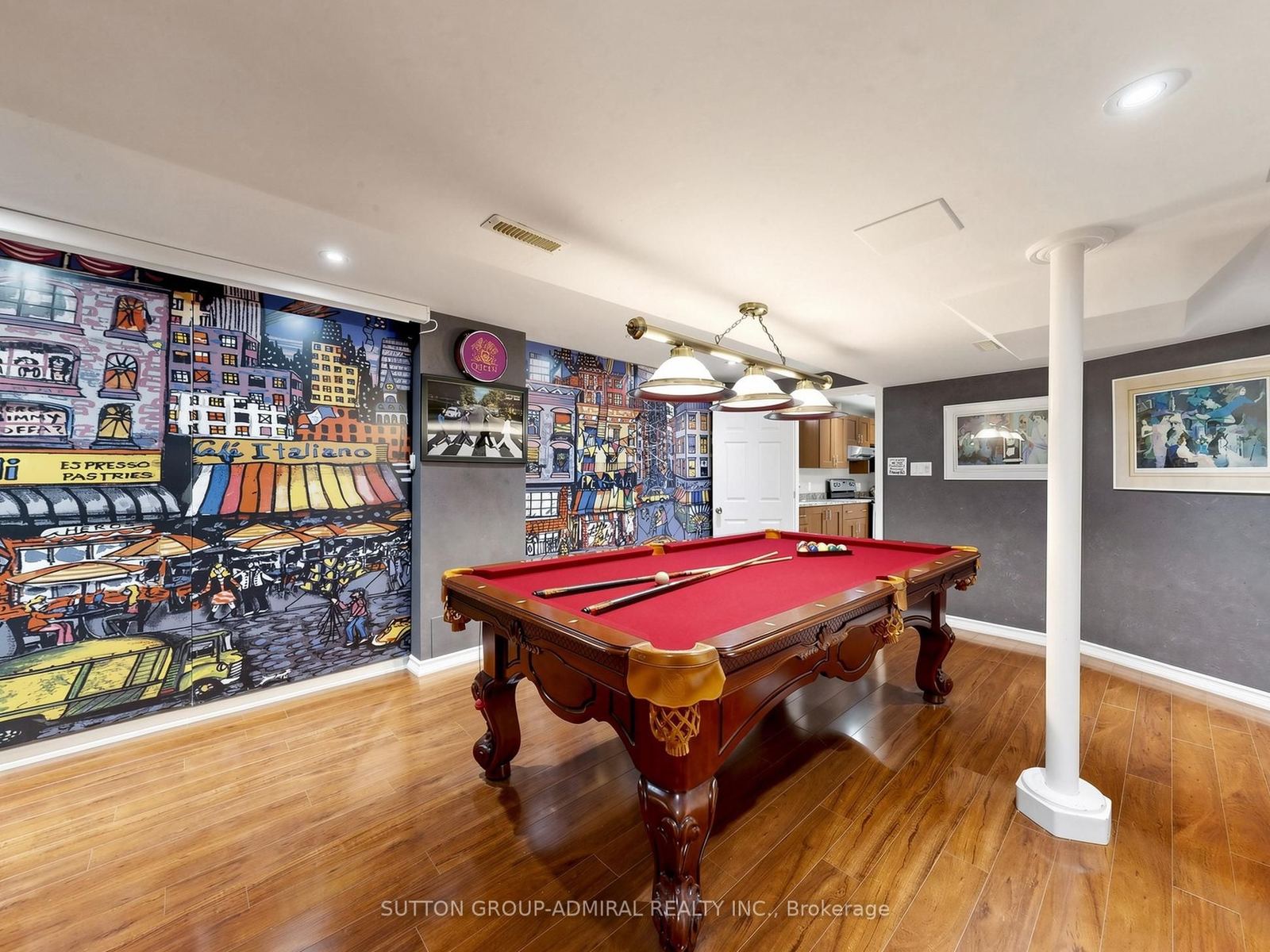 Billiards room with projection theatre